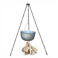 Suport pentru ceaun| Trepied reglabil| lant si carlig| 120 cm inaltime