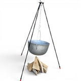 Suport pentru ceaun| Trepied reglabil| lant si carlig| 120 cm inaltime - BUZ.RO