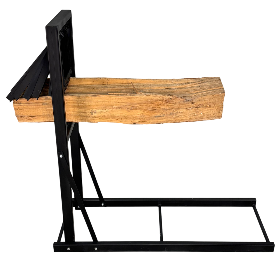 Suport pentru taiat lemne/ busteni, metal, pentru drujbe, 115x117 cm