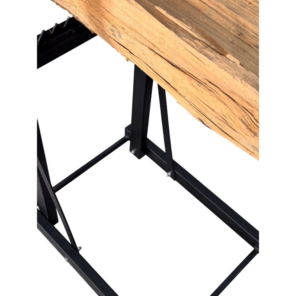 Suport pentru taiat lemne/ busteni, metal, pentru drujbe, 115x117 cm - BUZ.RO