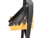 Suport pentru taiat lemne/ busteni, metal, pentru drujbe, 115x117 cm - BUZ.RO