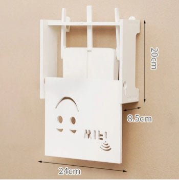 Suport router wireless pentru mascare fire si echipament WI - FI, 24x20 cm, fata zambitoare - BUZ.RO