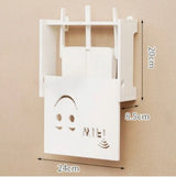 Suport router wireless pentru mascare fire si echipament WI - FI, 24x20 cm, fata zambitoare - BUZ.RO