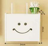 Suport router wireless pentru mascare fire si echipament WI - FI, 24x20 cm, fata zambitoare - BUZ.RO