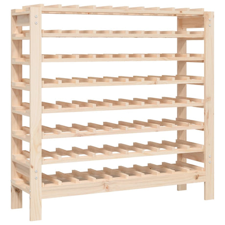 Suport sticle vin, raft vin pentru casa sau pivnita, beci, din lemn, 80 sticle, rezistent,109,5 x 30 x 107,5 cm - BUZ.RO
