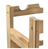 Suport sticle vin, raft vin pentru casa sau pivnita, beci, din lemn, rezistent, 20 sticle, 54.2 x 53 x 25.3 cm - BUZ.RO