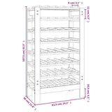 Suport sticle vin, raft vin pentru casa sau pivnita, beci, din lemn, rezistent, 40 sticle,: 61,5 x 30 x 107,5 cm - BUZ.RO
