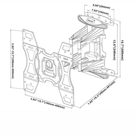Suport TV de perete, universal, cu rotire, inclinare, pentru televizor LED sau LCD, 32 - 70 inch - BUZ.RO