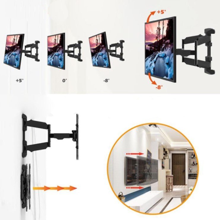 Suport TV de perete, universal, cu rotire, inclinare, pentru televizor LED sau LCD, 32 - 70 inch - BUZ.RO
