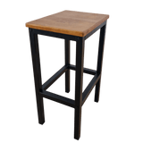 Taburet bucatarie lemn si metal, 38x28x65 cm - BUZ.RO
