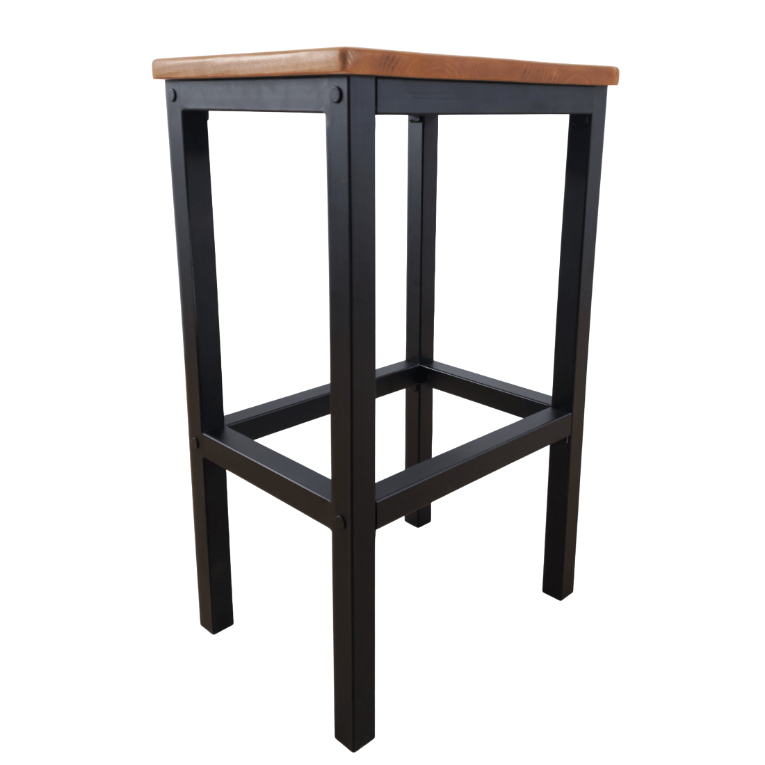 Taburet bucatarie lemn si metal, 38x28x65 cm - BUZ.RO