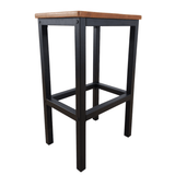 Taburet bucatarie lemn si metal, 38x28x65 cm - BUZ.RO