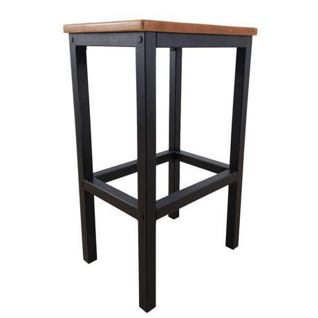 Taburet bucatarie lemn si metal, 38x28x65 cm - BUZ.RO