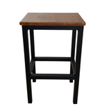 Taburet bucatarie lemn si metal, 38x28x65 cm