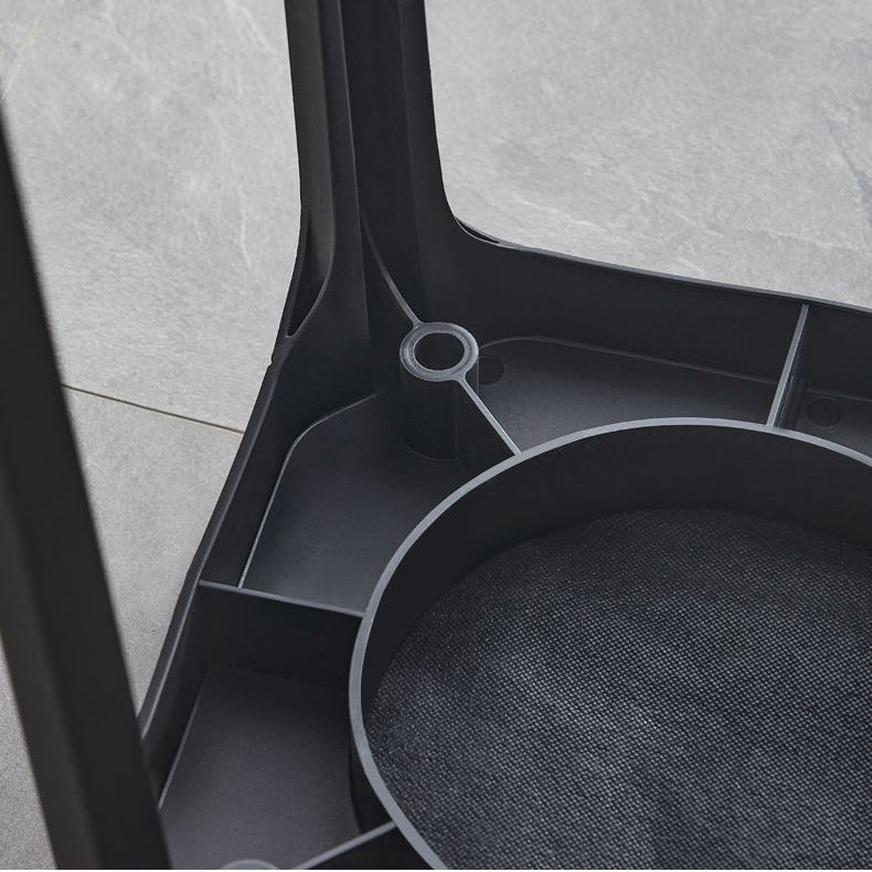 Taburet, bucatarie, living, terasa, tapitat, culoare maro, 45x30x30 - BUZ.RO