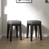 Taburet, taburet bucatarie, living, terasa, tapitat, picioare antiderapante, 45x30x30 - BUZ.RO
