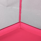 Tarc pentru copii hexagonal, pentru interior/exterior, cu cos de baschet, 30 bile incluse, roz, 125x112x65 cm, buz - BUZ.RO
