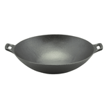 Tigaie wok din fonta pura| Inductie| diamentru 31 cm|Multifunctional| Rezistenta La Temperaturi Ridicate| Ideala Prajit Copt - BUZ.RO