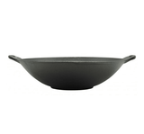 Tigaie wok din fonta pura| Inductie| diamentru 31 cm|Multifunctional| Rezistenta La Temperaturi Ridicate| Ideala Prajit Copt - BUZ.RO