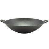 Tigaie wok din fonta pura| Inductie| diamentru 31 cm|Multifunctional| Rezistenta La Temperaturi Ridicate| Ideala Prajit Copt - BUZ.RO