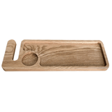 Tocator Bucatarie cu Maner | Frasin | 45x16x2cm | Ulei Natural - BUZ.RO