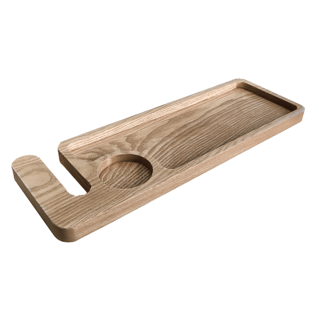 Tocator Bucatarie cu Maner | Frasin | 45x16x2cm | Ulei Natural - BUZ.RO