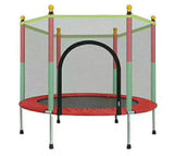 Trambulina copii, plasa de protectie textila, cadru metal, protectii spuma, protectii plastic ,interior , exterior ,greutate 200 kg