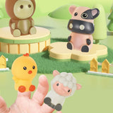 Turn Montessori, 6 cuburi din carton, cuburi stivuibile, cu forme, cifre si animale, 3 ani - BUZ.RO