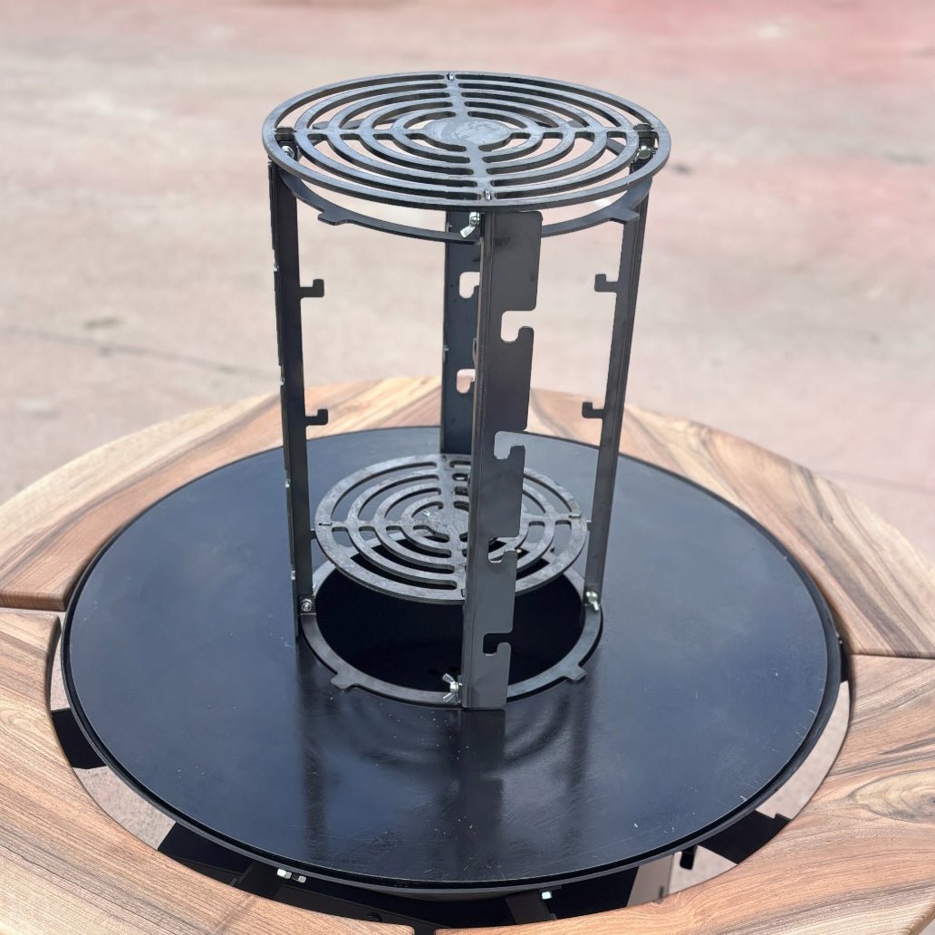 Turnulet pentru afumat |afumatoare mobila pentru firepit| coacere lenta| 4 nivele| - BUZ.RO