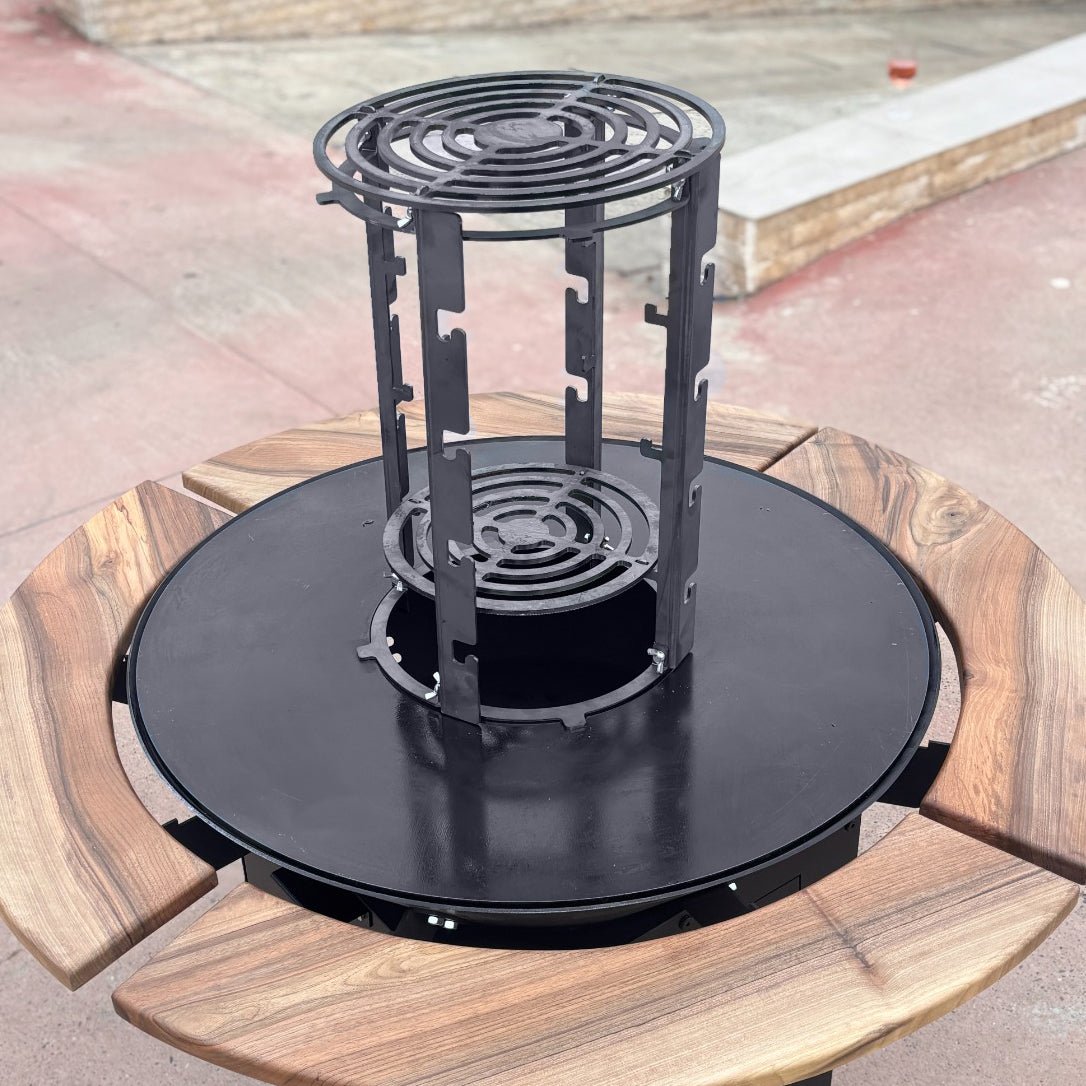 Turnulet pentru afumat |afumatoare mobila pentru firepit| coacere lenta| 4 nivele| - BUZ.RO