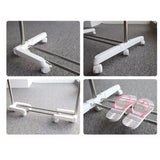 Uscator de rufe metalic, pliabil, cu suport de umerase pentru haine, 3 etaje, 136x62x139