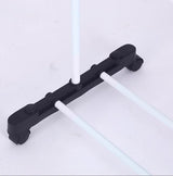Uscator de rufe metalic, pliabil, cu suport de umerase pentru haine, raft pentru incaltaminte, 3 etaje, 170x 64 cm - BUZ.RO