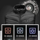 Vesta cu incalzire, 3 nivele temperatura, USB incorporat, XXXL, Unisex - BUZ.RO