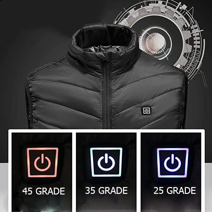 Vesta cu incalzire, termica, 3 nivele temperatura, USB incorporat, XXL, Unisex - BUZ.RO