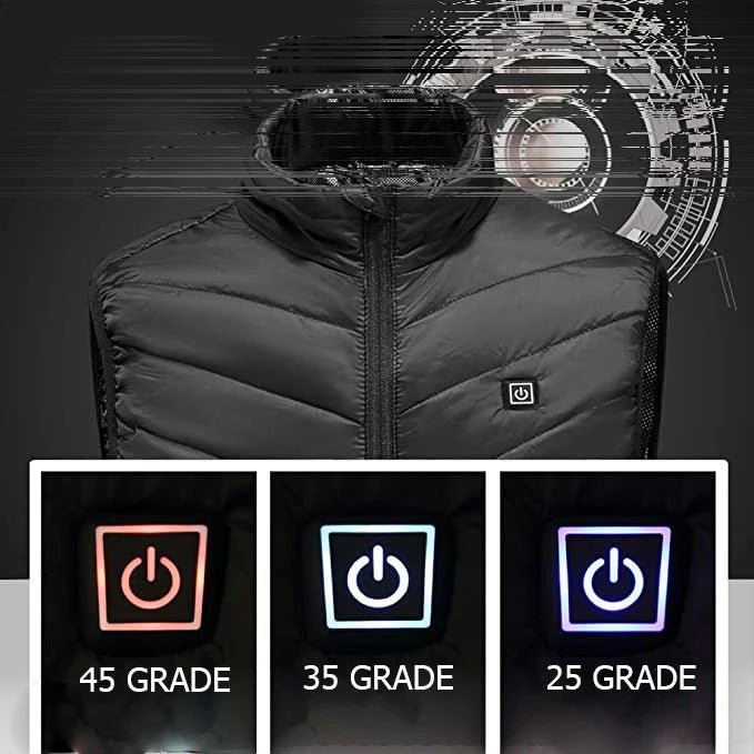 Vesta unisex cu incalzire, 3 nivele temperatura, USB incorporat XXL - BUZ.RO