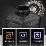 Vesta cu incalzire, 3 nivele temperatura, USB incorporat, XXXL, Unisex