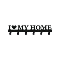 Cuier hol/baie/sufragerie , de Perete Metalic Negru Tip love my home– Modern