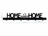 Cuier hol/baie/sufragerie , de Perete Metalic Negru Tip home sweet home– Modern