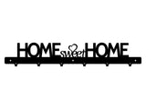 Cuier hol/baie/sufragerie , de Perete Metalic Negru Tip home sweet home– Modern