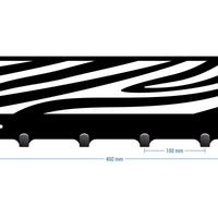 Cuier hol/baie/sufragerie , de Perete Metalic Negru Tip abstract– Modern